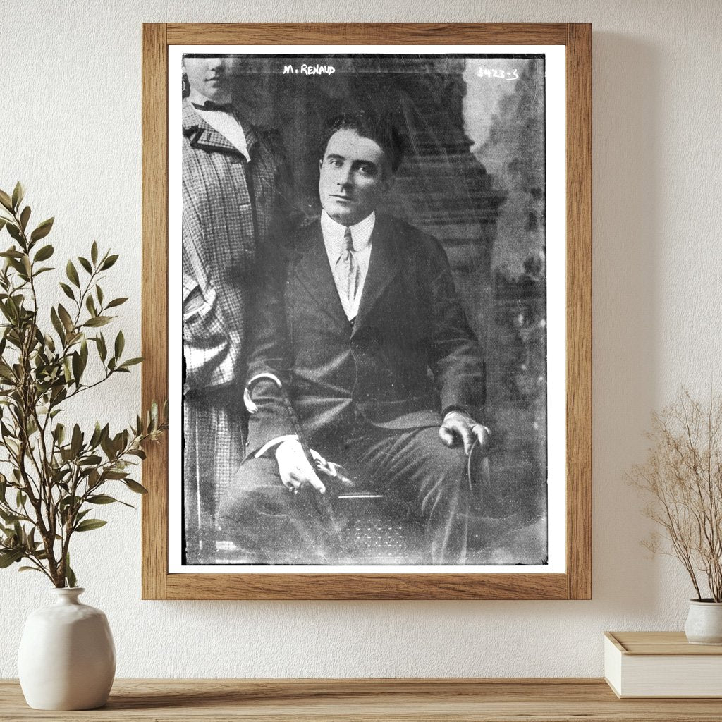 Historic M. Renaud Print, Vintage Art