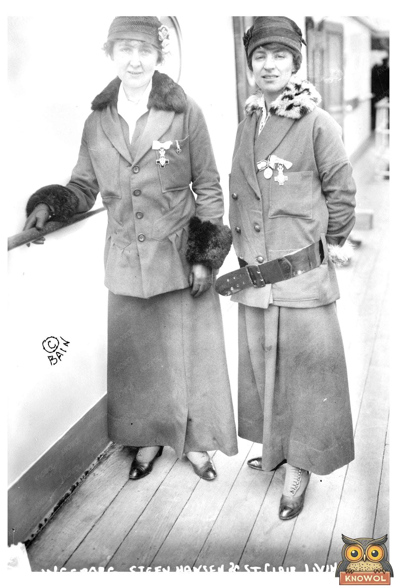 1915 Portrait of Ingeborg Steen Hansen & St. Clair Livingsto