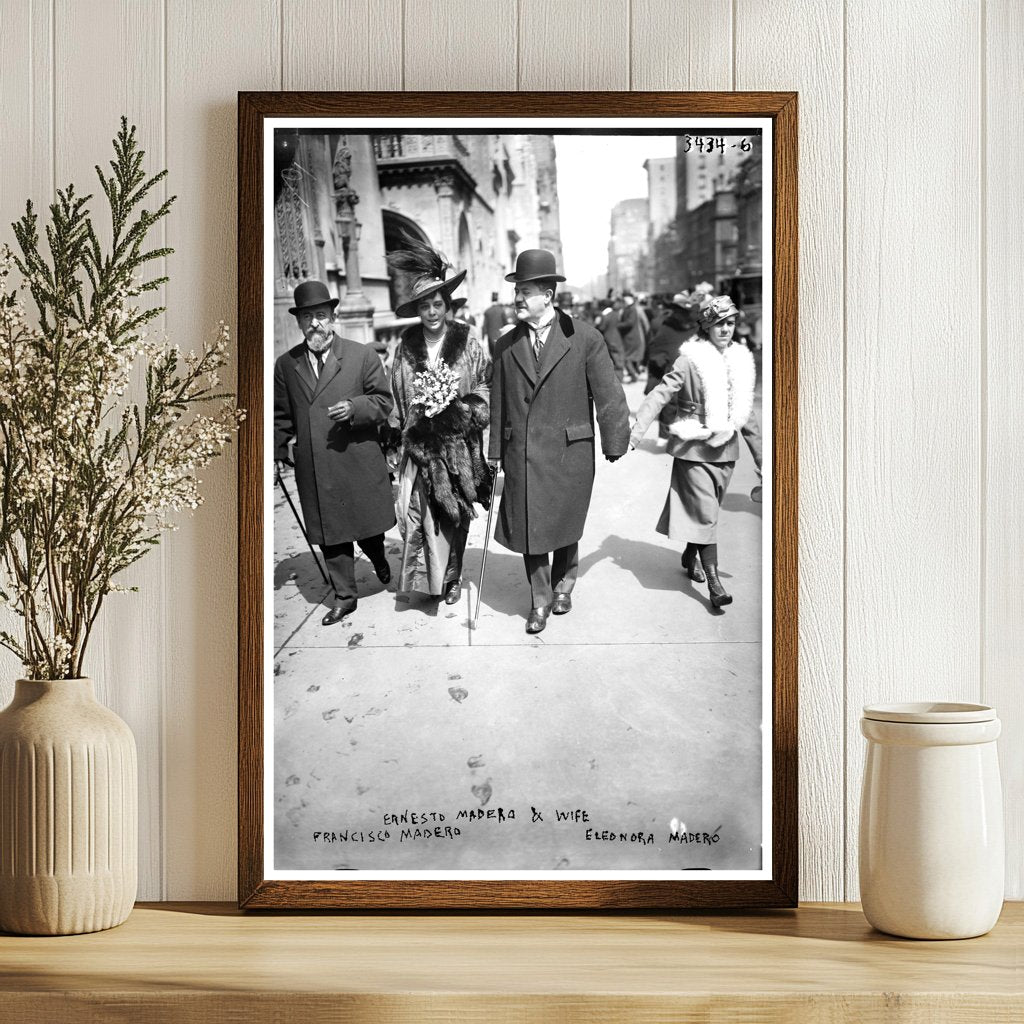 1910s Portrait: Madero Brothers and Wives Together