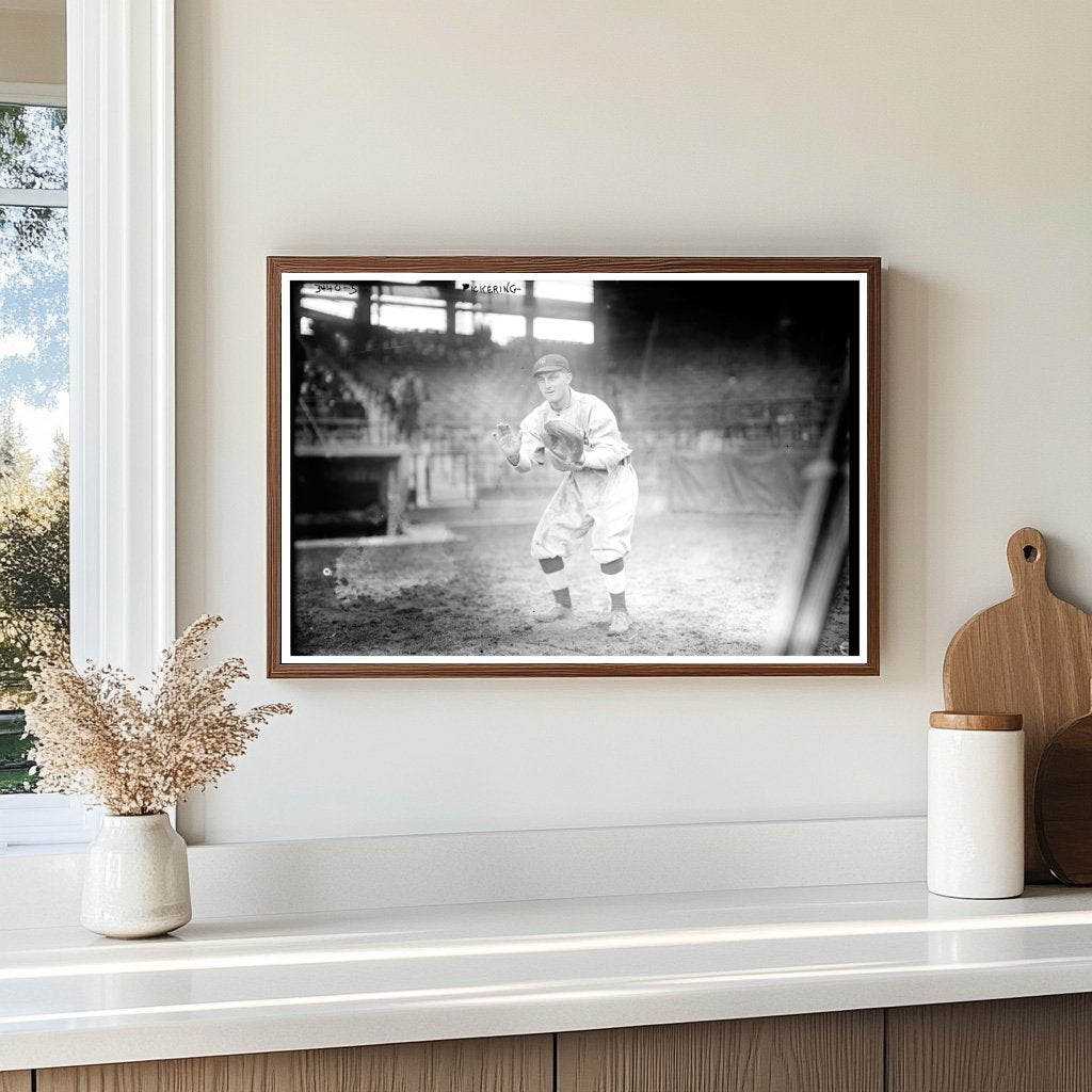 1915 Vintage Photo of Patersons Catcher in Action