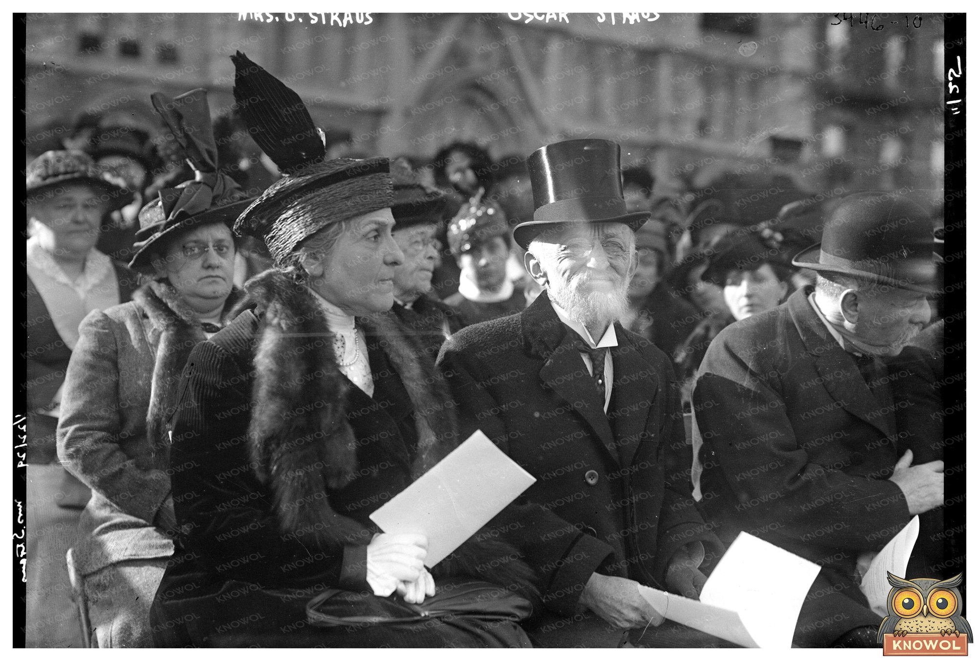 Elegant Portrait of Mrs. Oscar Straus, 1915