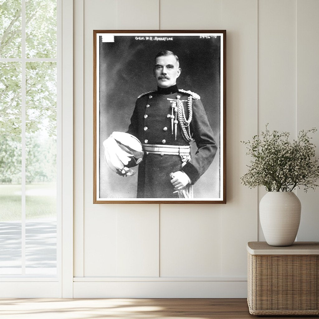 Historic Gen. W.R. Robertson Print, Vintage Art