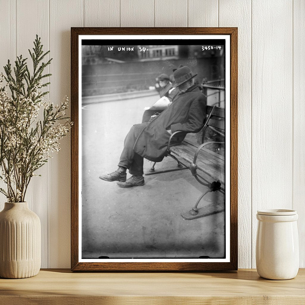 Bustling Union Square Scene, NYC, Circa 1910-15
