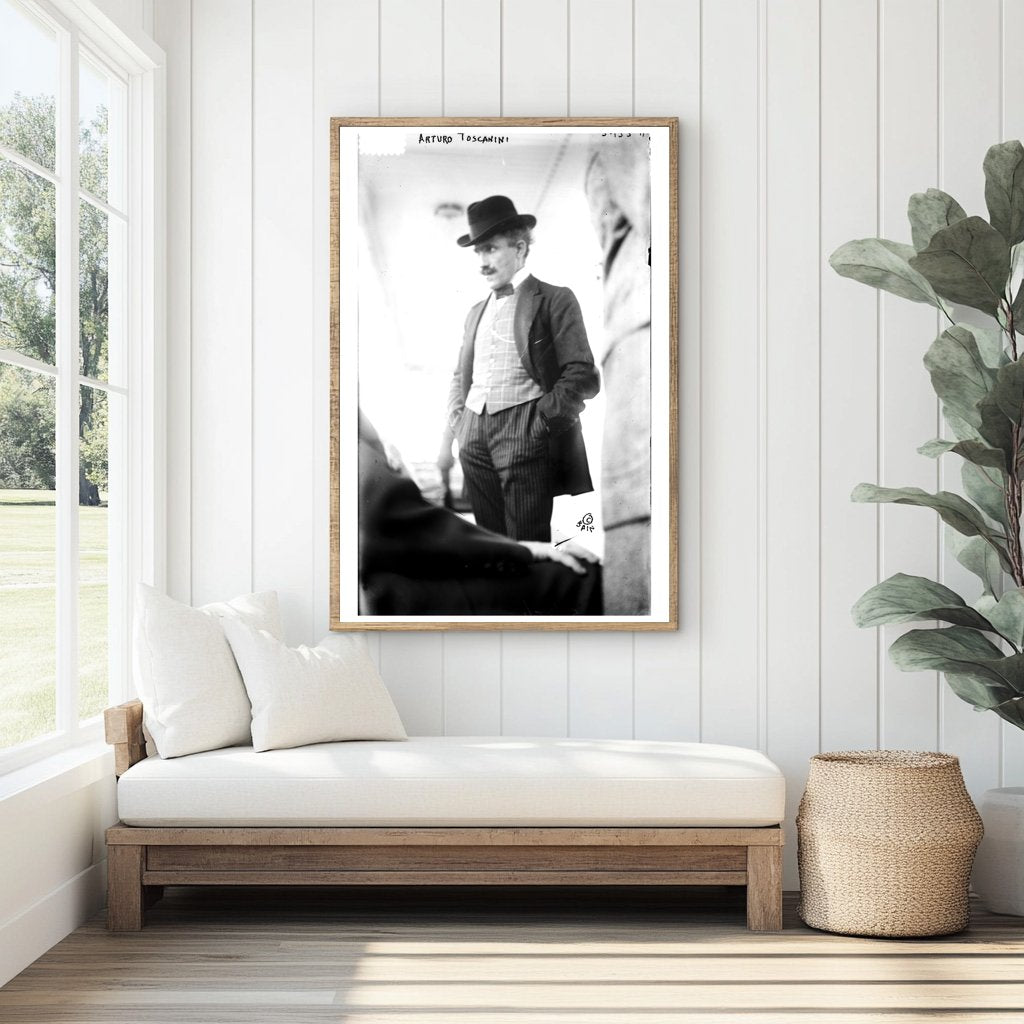 Arturo Toscanini: Iconic Conductor in 1915 Performance