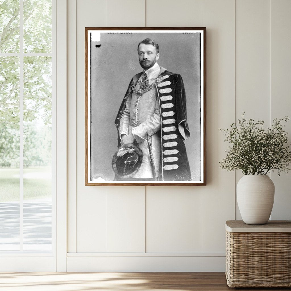 Historic Count Andrassy Print, Vintage Art