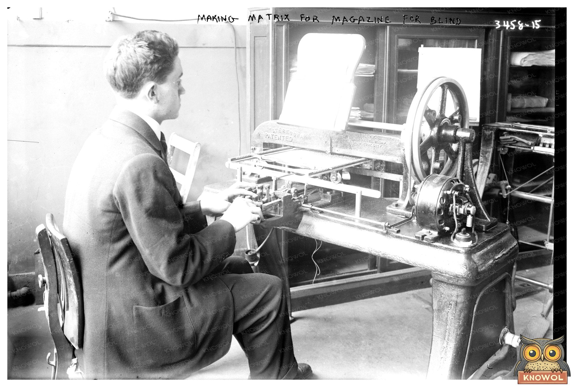 Early 20th Century Matrix Creation for the Blind