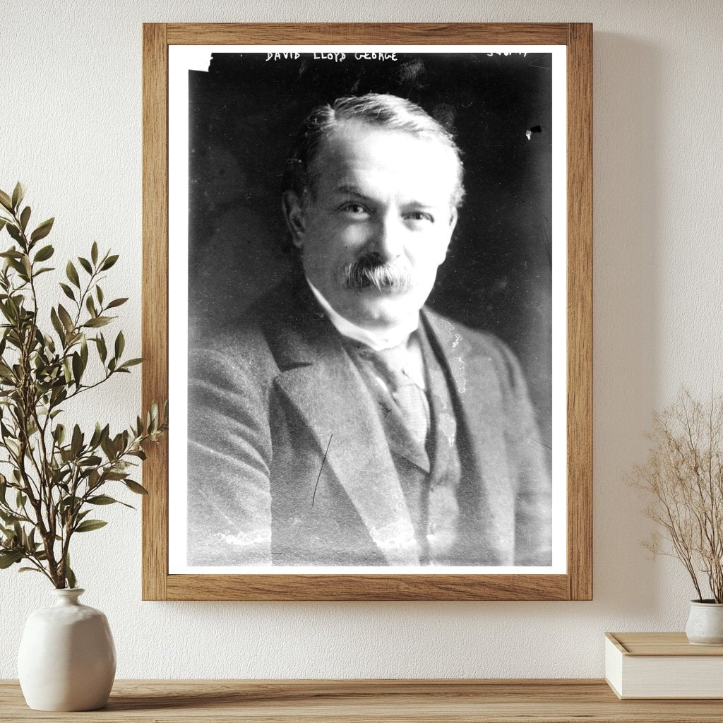 Historic David Lloyd George Print, Vintage Art