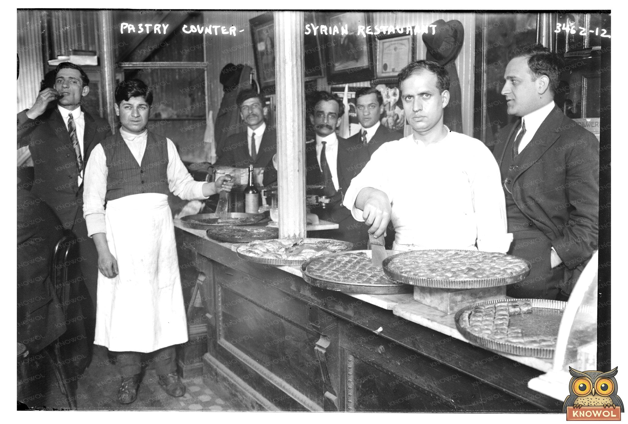 1910s Syrian Restaurant Pastry Counter Delight