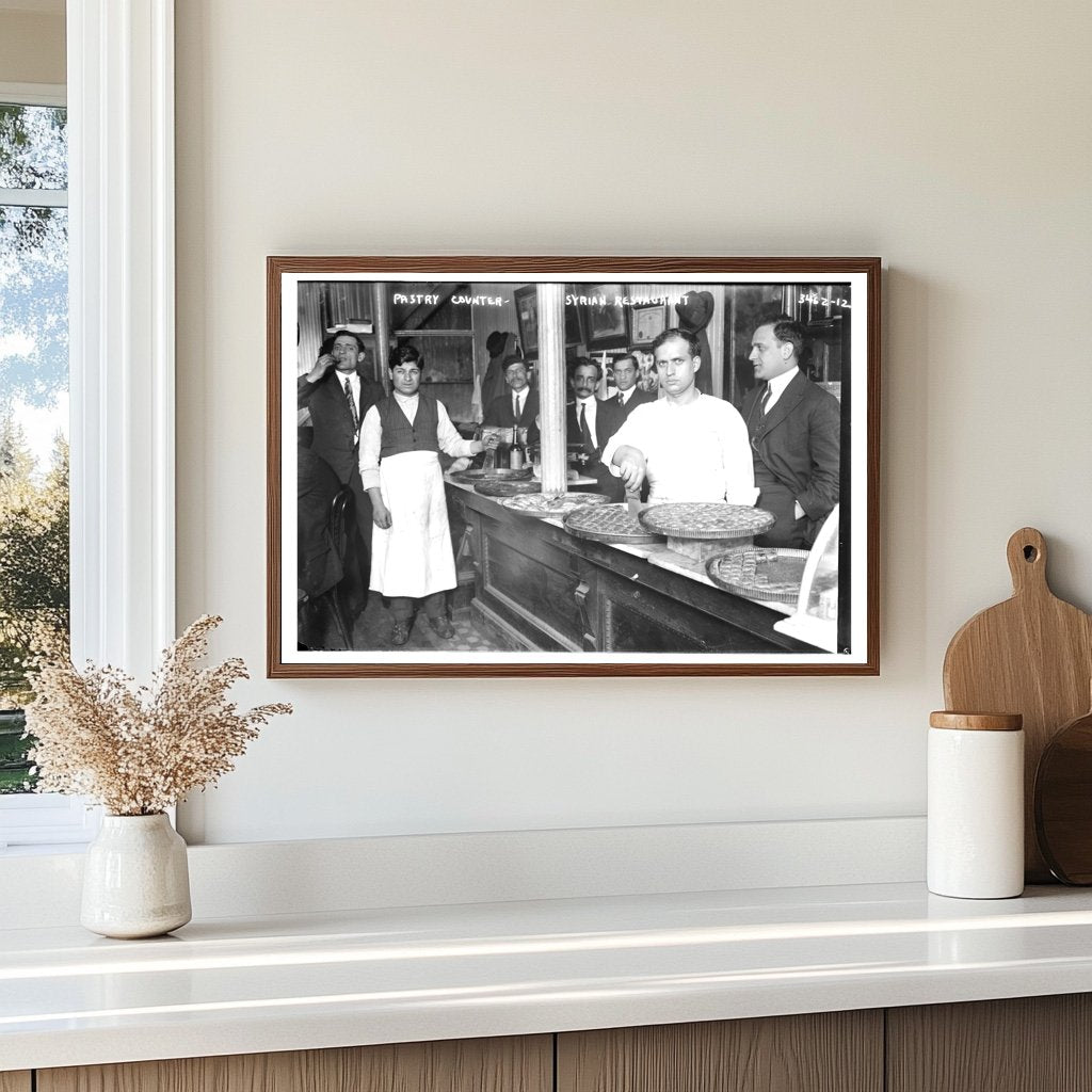 1910s Syrian Restaurant Pastry Counter Delight