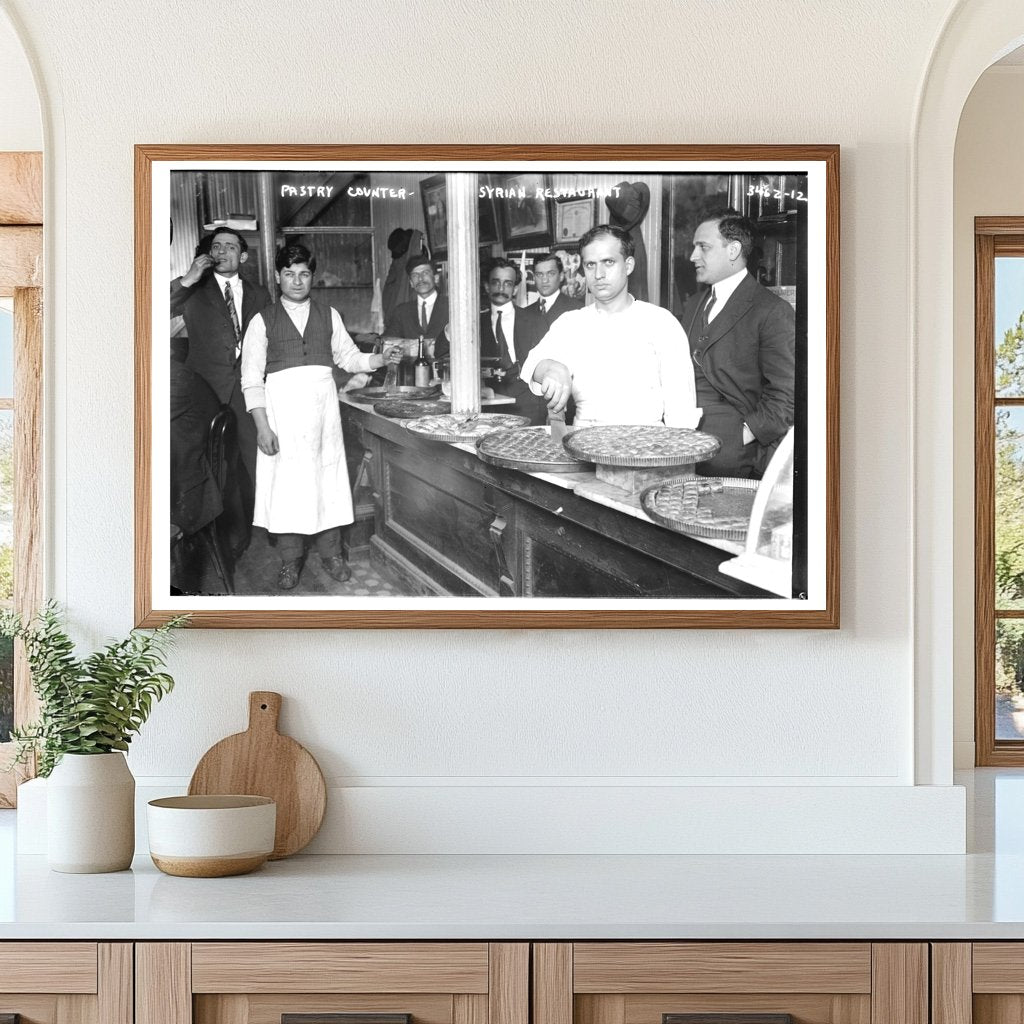 1910s Syrian Restaurant Pastry Counter Delight