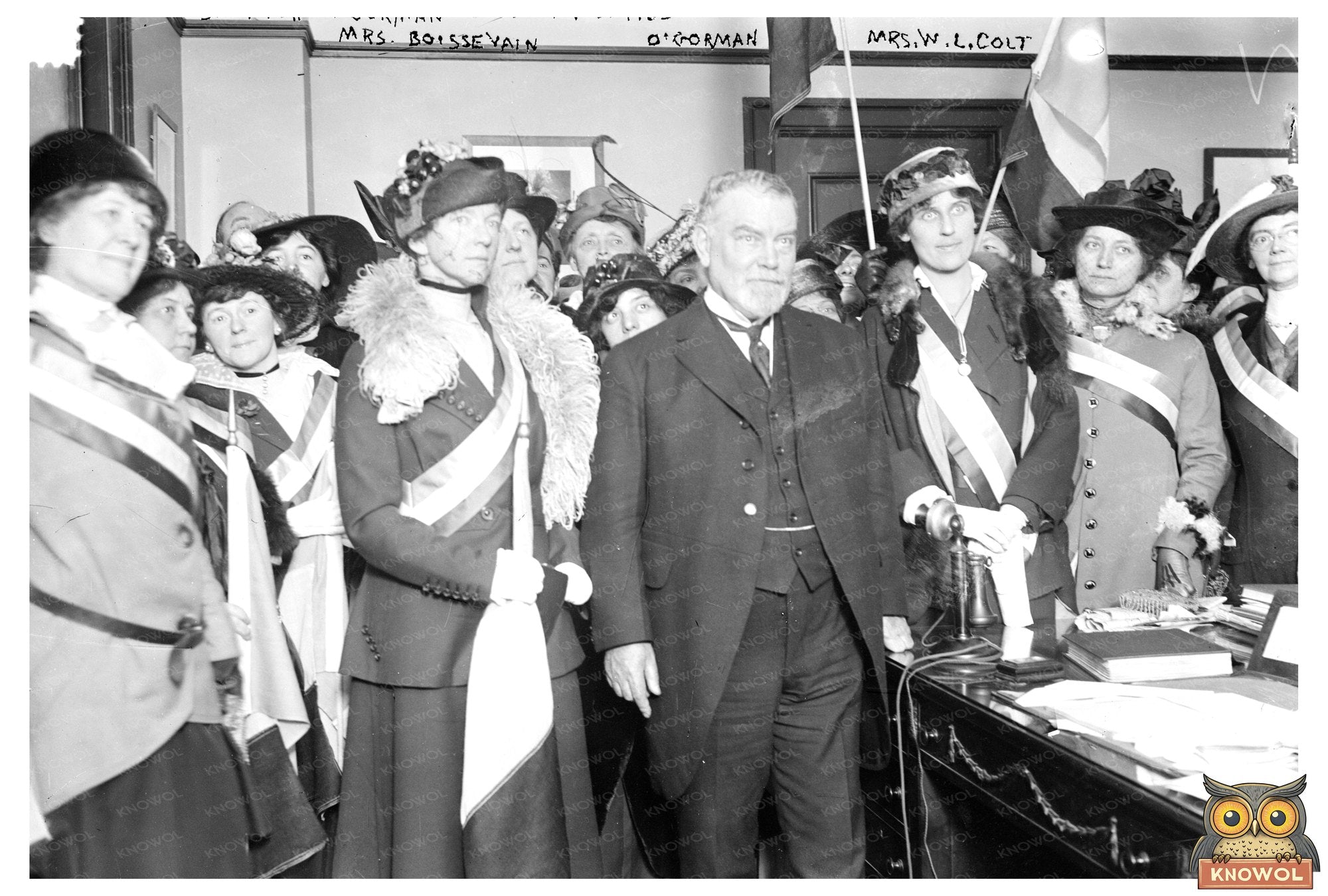 1915 Suffrage Leaders Unite: Senator & Activists