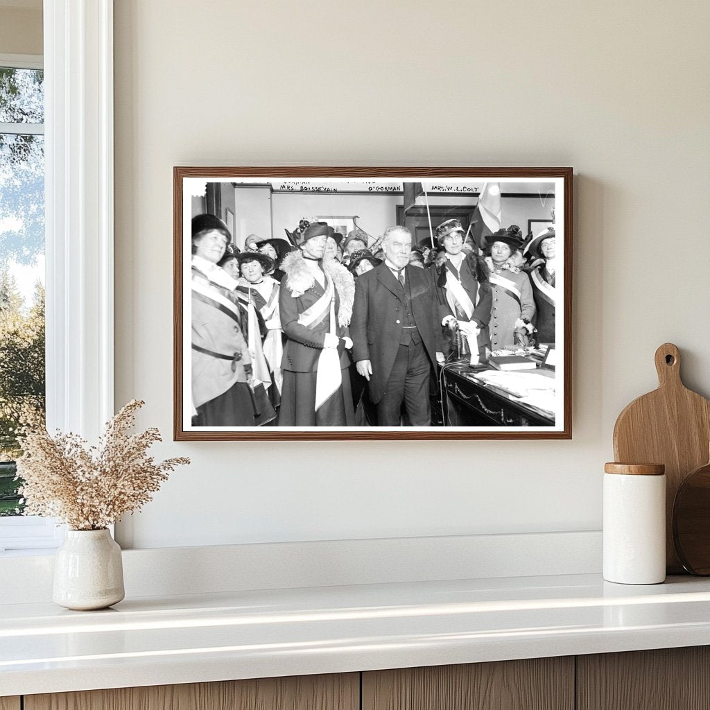 1915 Suffrage Leaders Unite: Senator & Activists