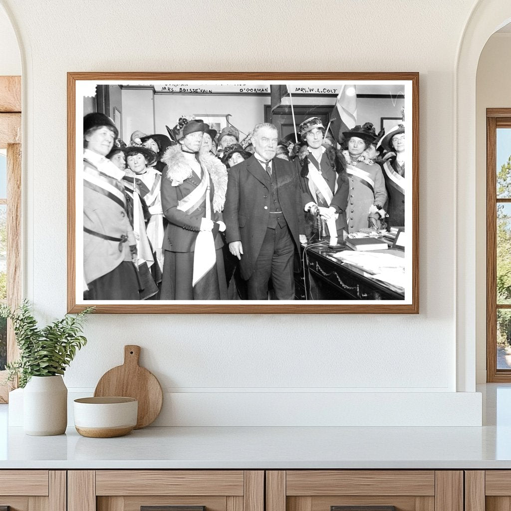 1915 Suffrage Leaders Unite: Senator & Activists