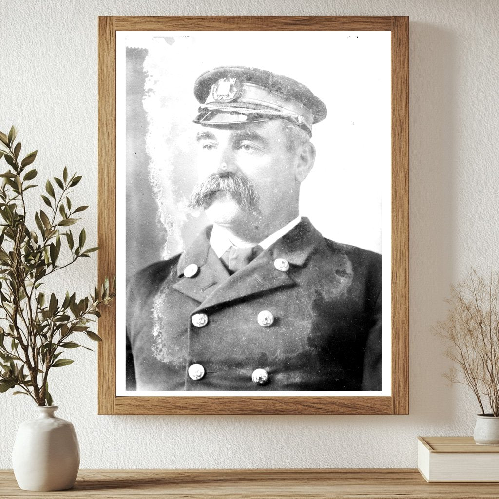 Historic Capt. A.B. Mills Print, Vintage Art