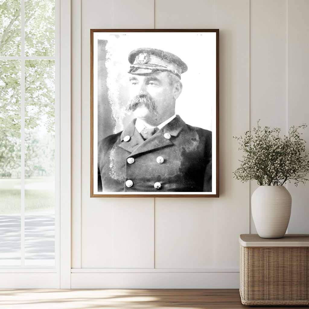 Historic Capt. A.B. Mills Print, Vintage Art