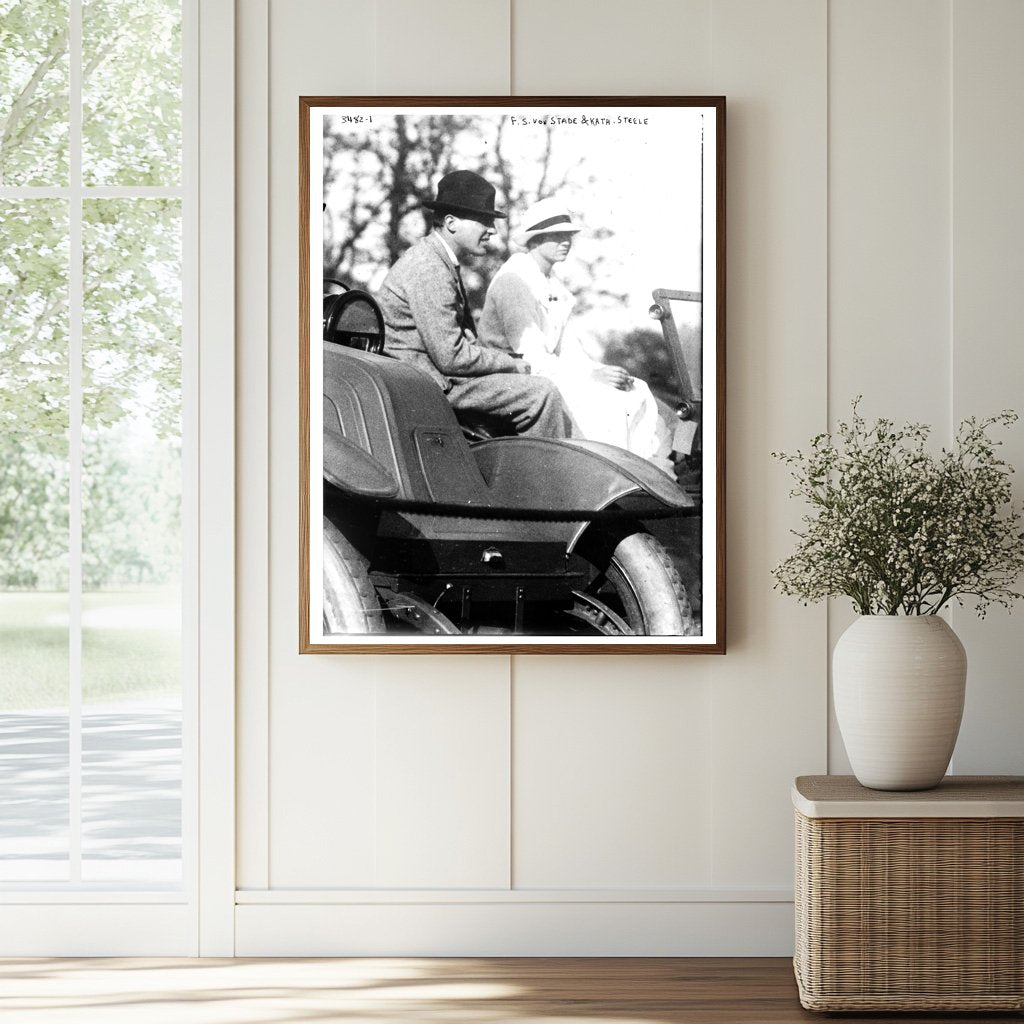Historic F.S. Von Stade and Kath. Steele Print, Vintage Art