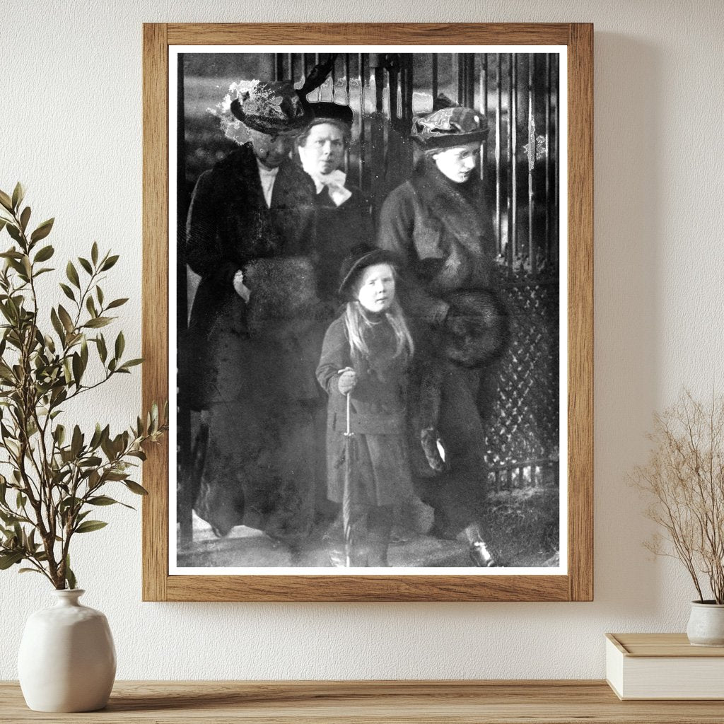 Historic Princess Juliana in the Hague Wood Print, Vintage Art