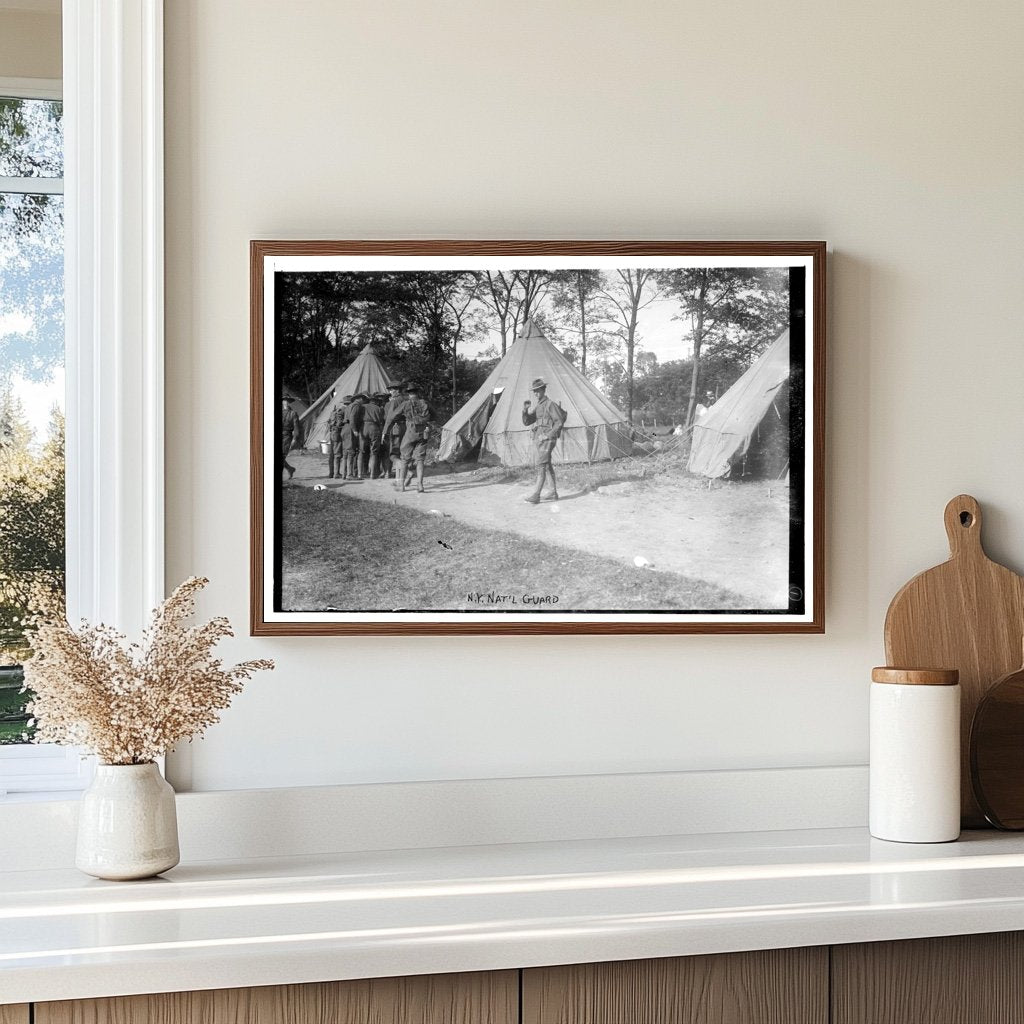 Vintage New York National Guard Troops in Training