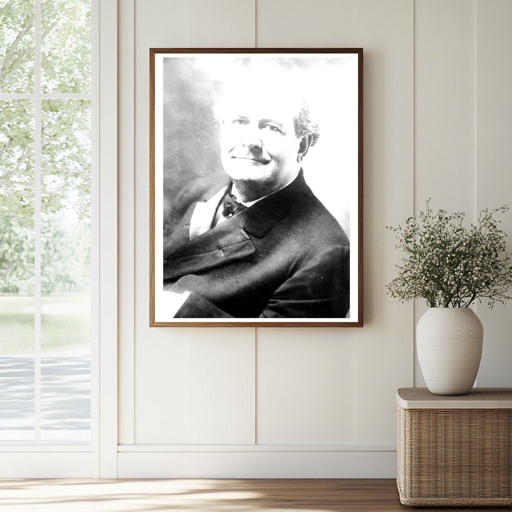 Historic W.J. Bryan Print, Vintage Art