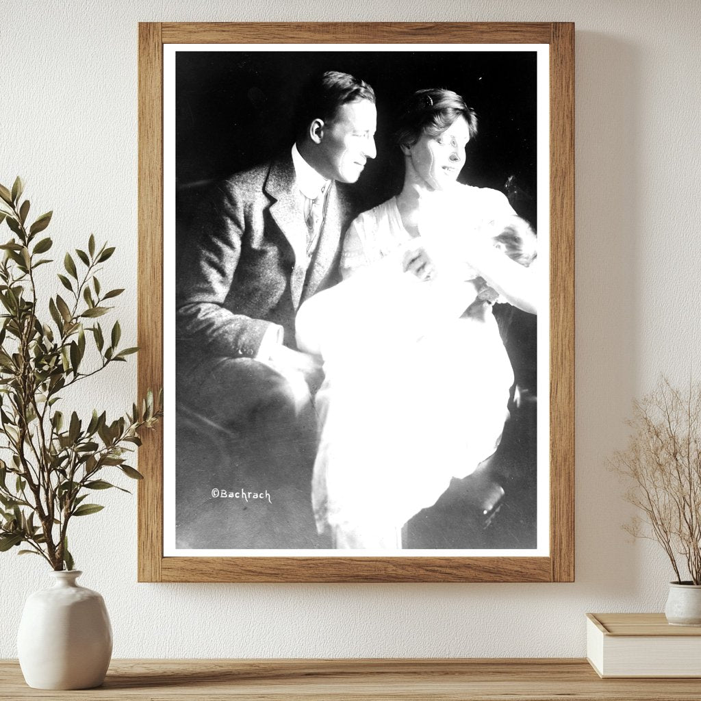 Historic F.B. Sayre and family Print, Vintage Art