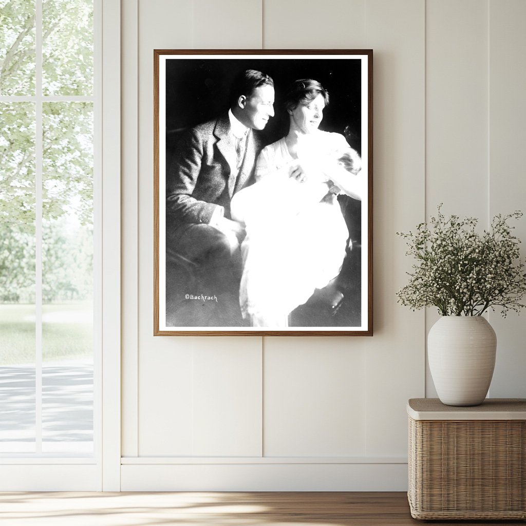 Historic F.B. Sayre and family Print, Vintage Art