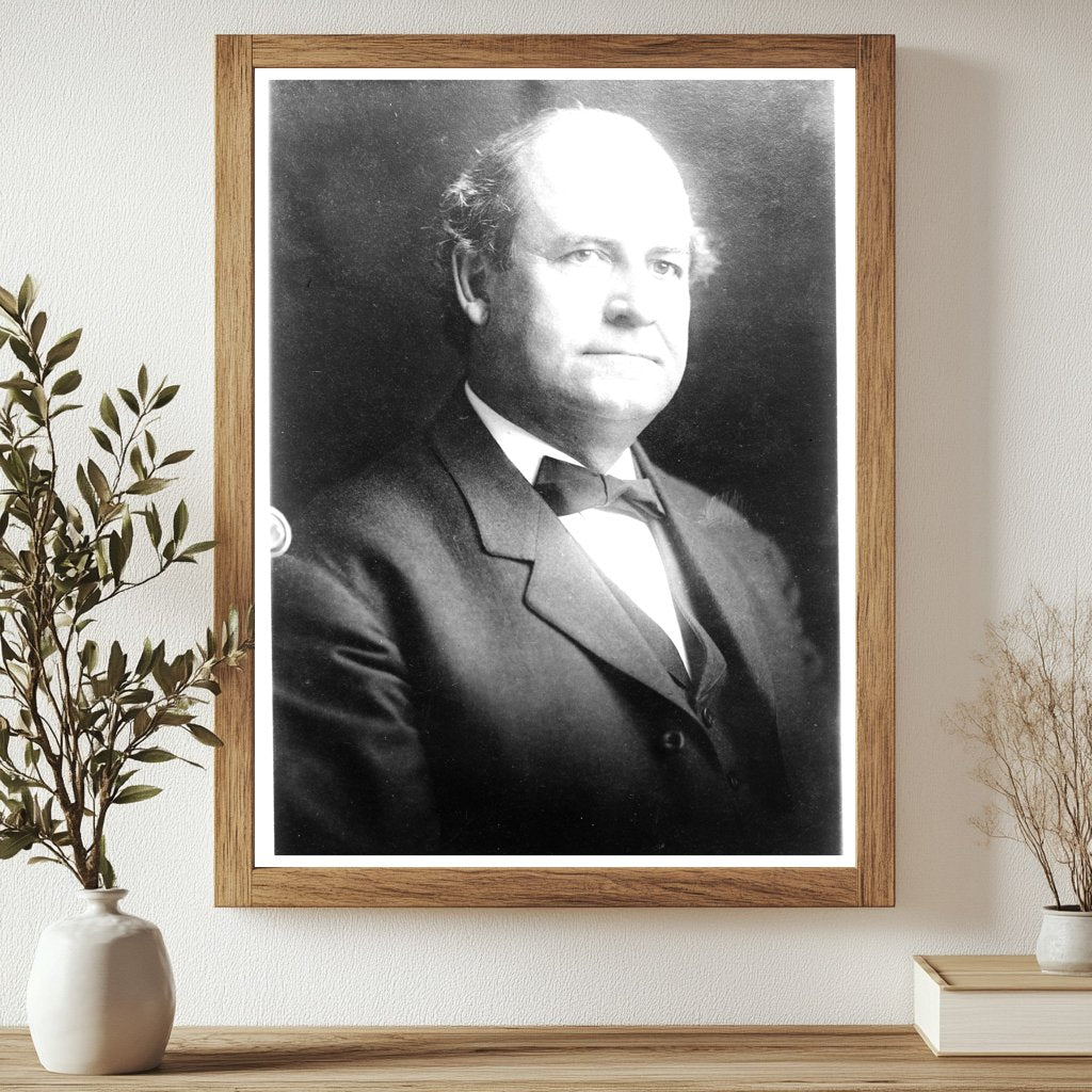 Historic W.J. Bryan Print, Vintage Art