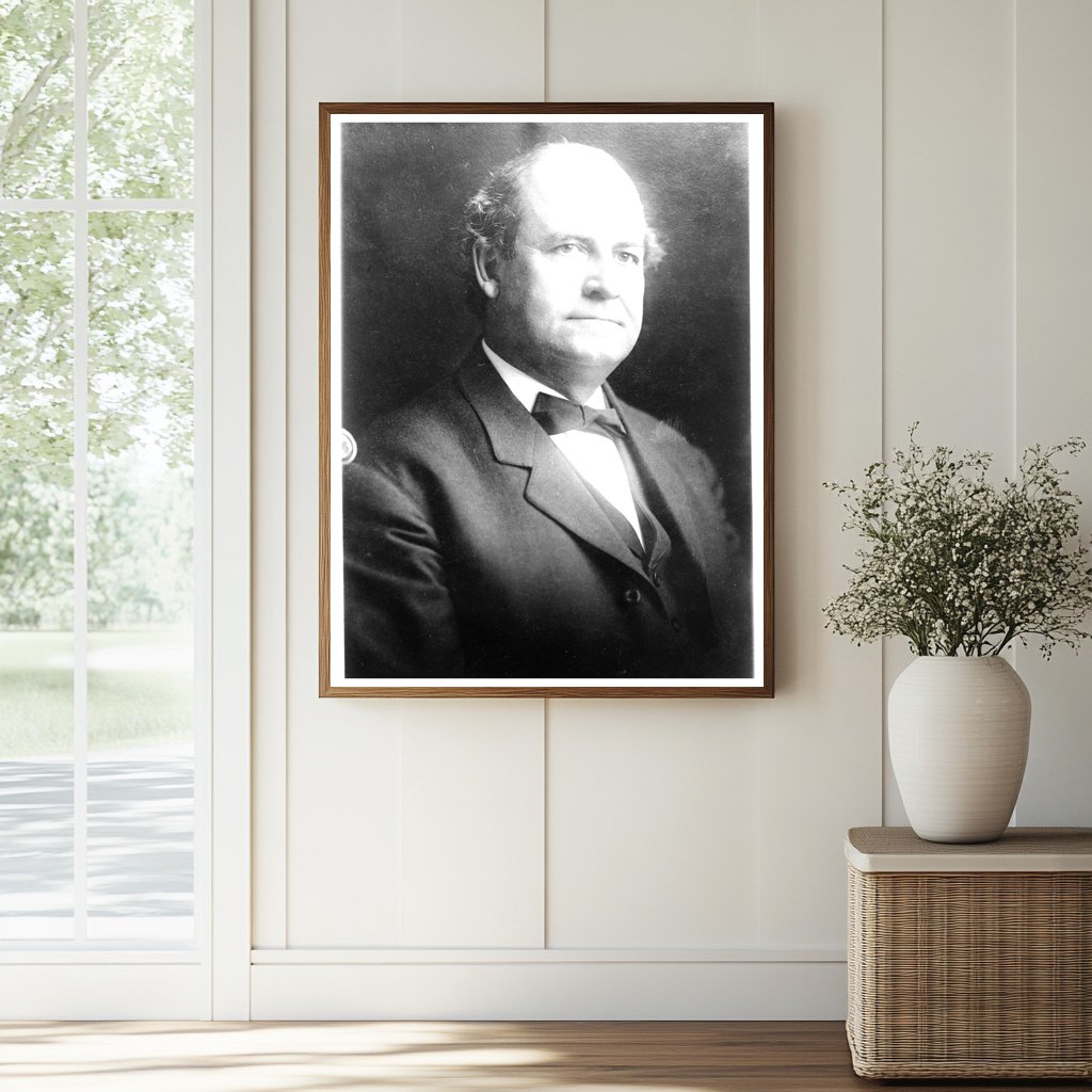 Historic W.J. Bryan Print, Vintage Art