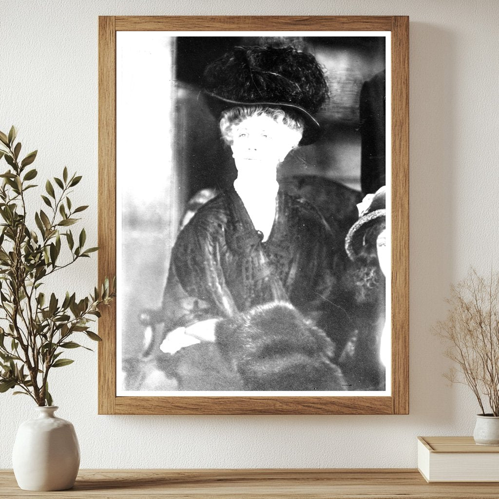 Historic Mrs. W.K. Vanderbilt Print, Vintage Art