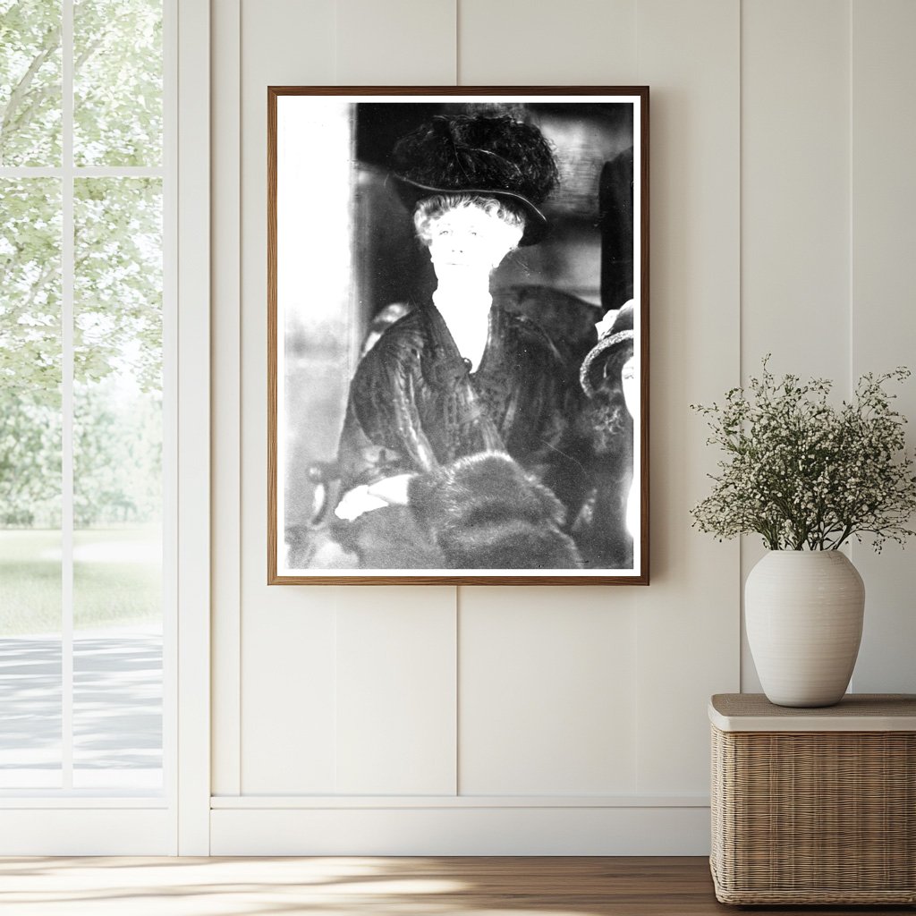 Historic Mrs. W.K. Vanderbilt Print, Vintage Art
