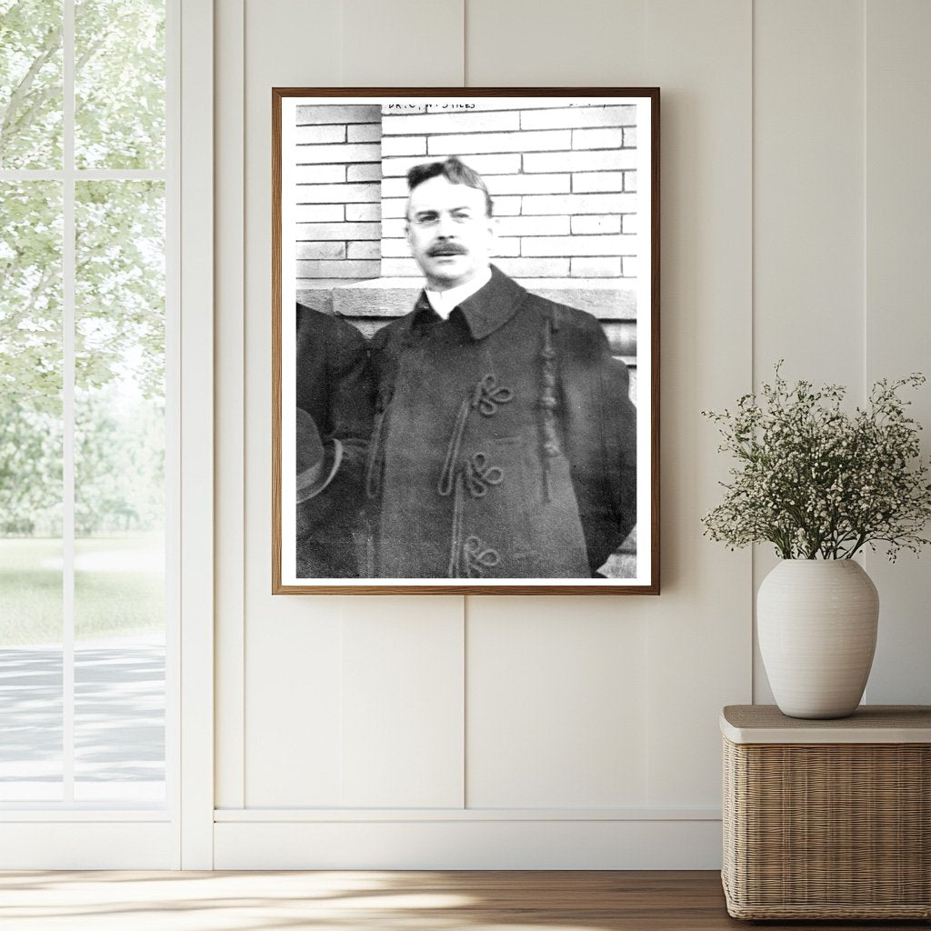 Historic Dr. C.W. Stiles Print, Vintage Art