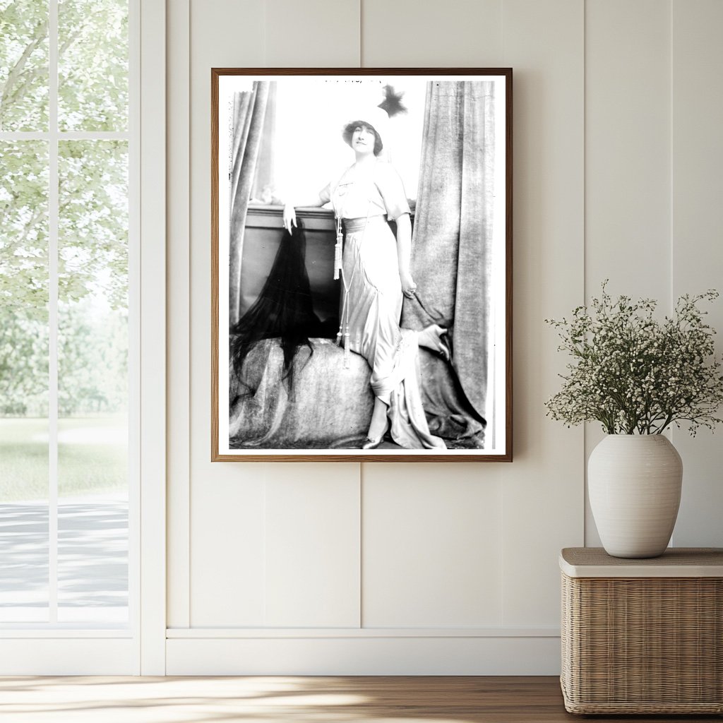 Historic Mrs. J.C. Parish Jr. Print, Vintage Art