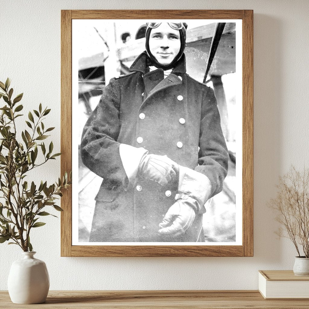 Historic Lt. R.A.J. Warneford Print, Vintage Art