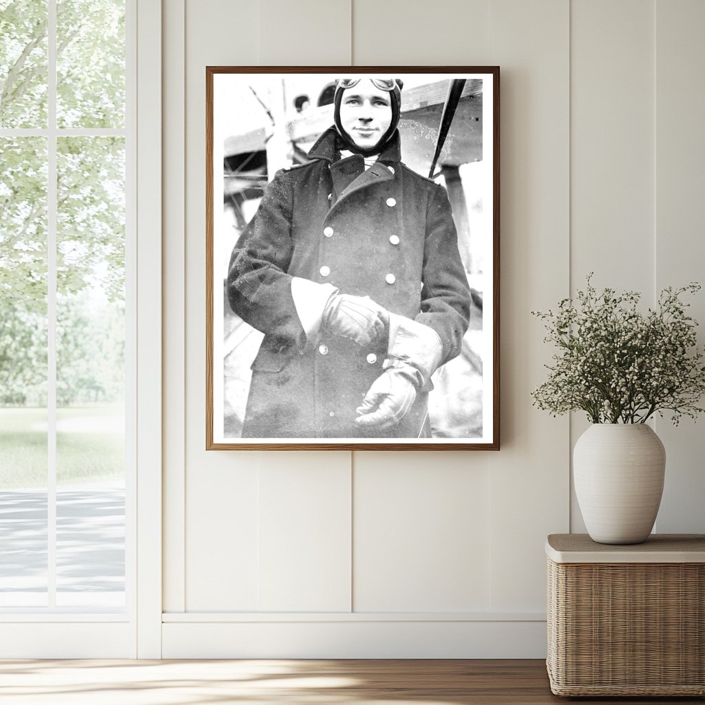 Historic Lt. R.A.J. Warneford Print, Vintage Art