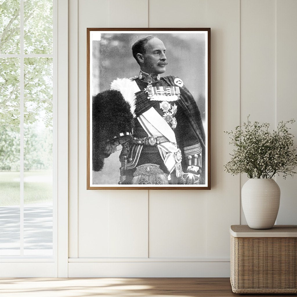 Historic Gen. Ian Hamilton Print, Vintage Art