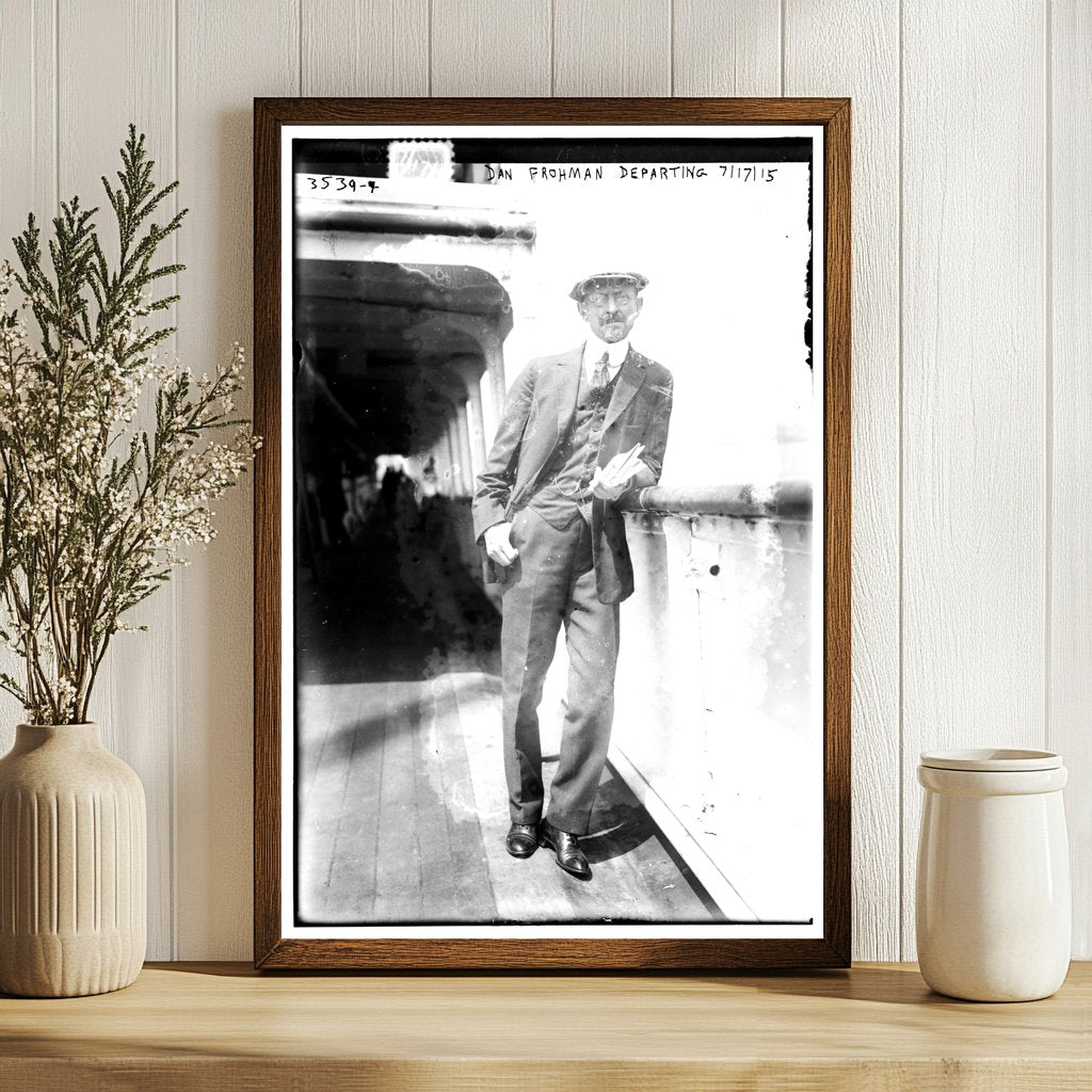 Historic Departure: Dan Frohman, 1915 Theater Pioneer