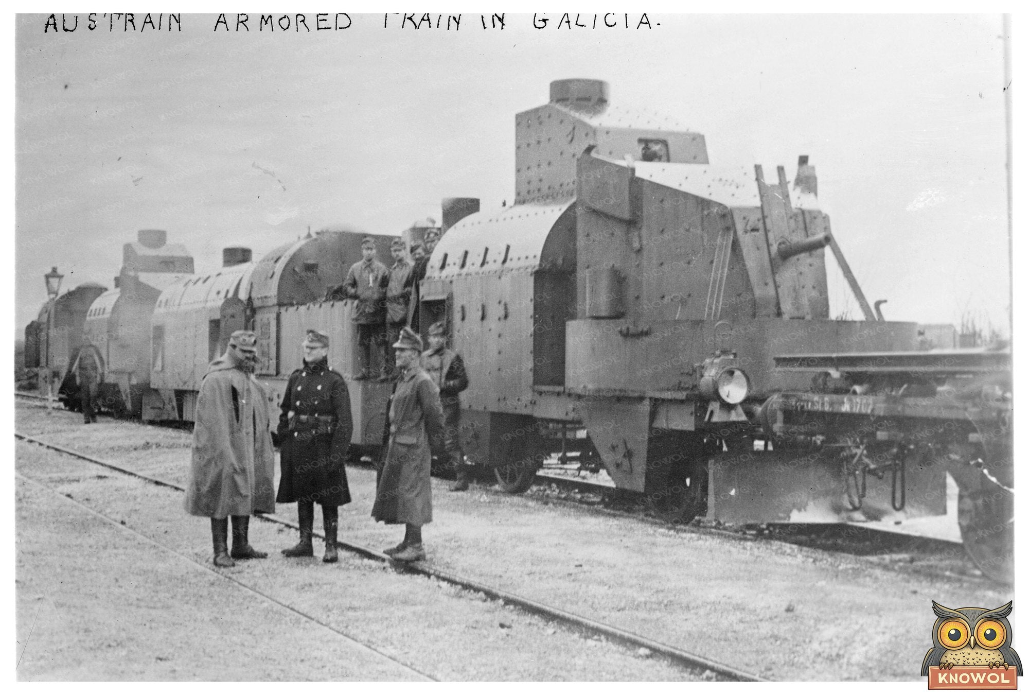 Austrian Armored Train in World War I Galicia