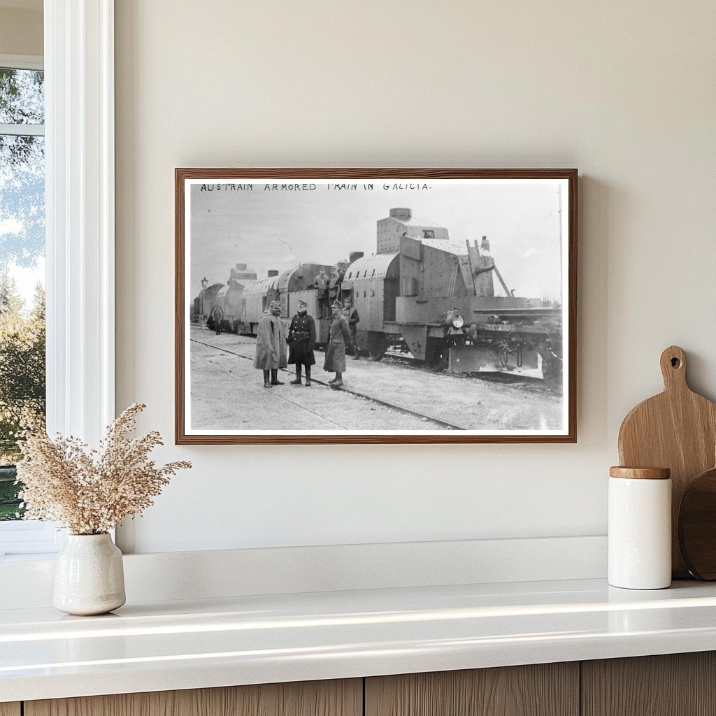 Austrian Armored Train in World War I Galicia