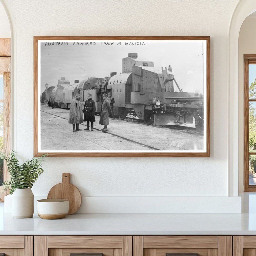 Austrian Armored Train in World War I Galicia
