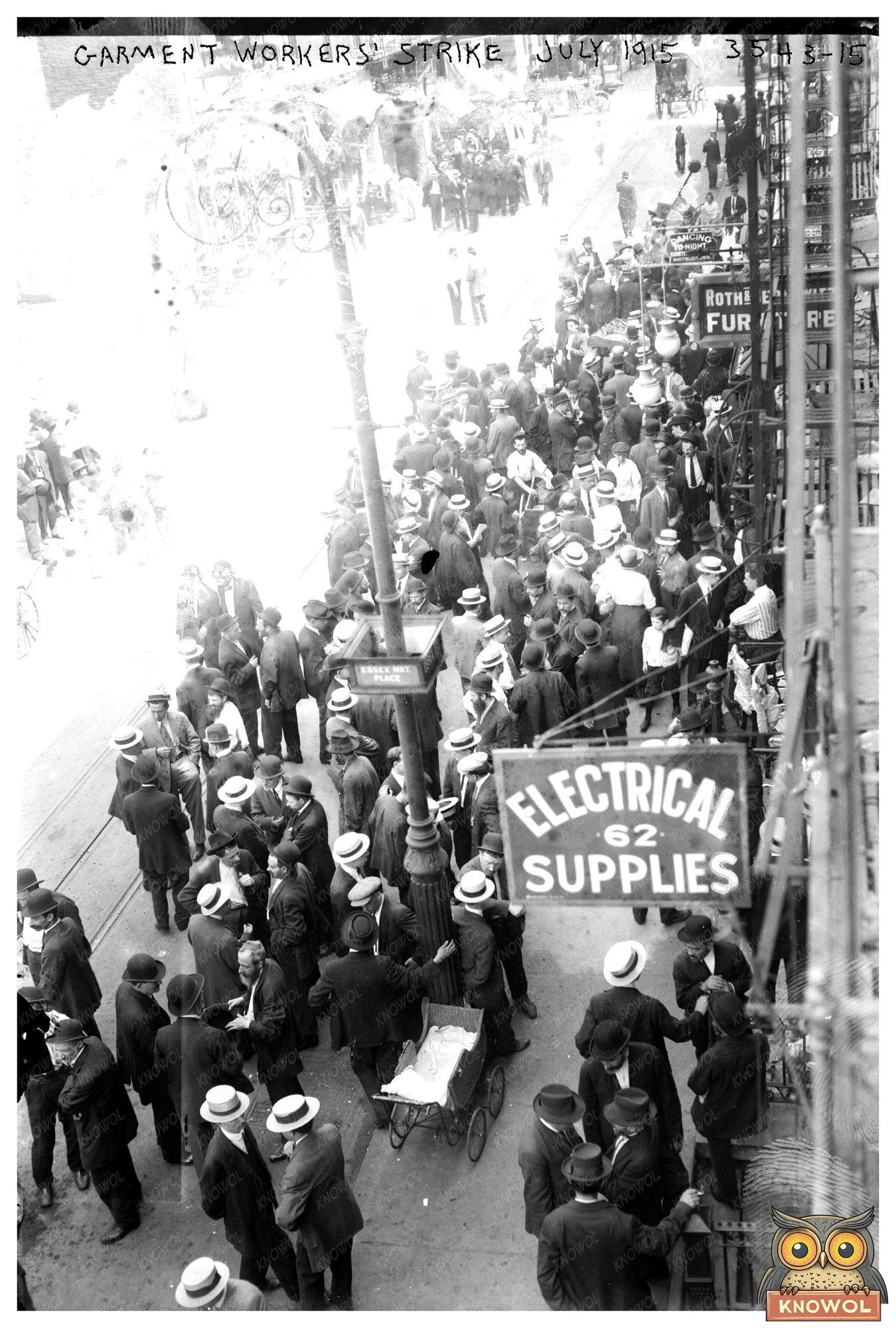 1915 New York Garment Workers Strike Protest Photo