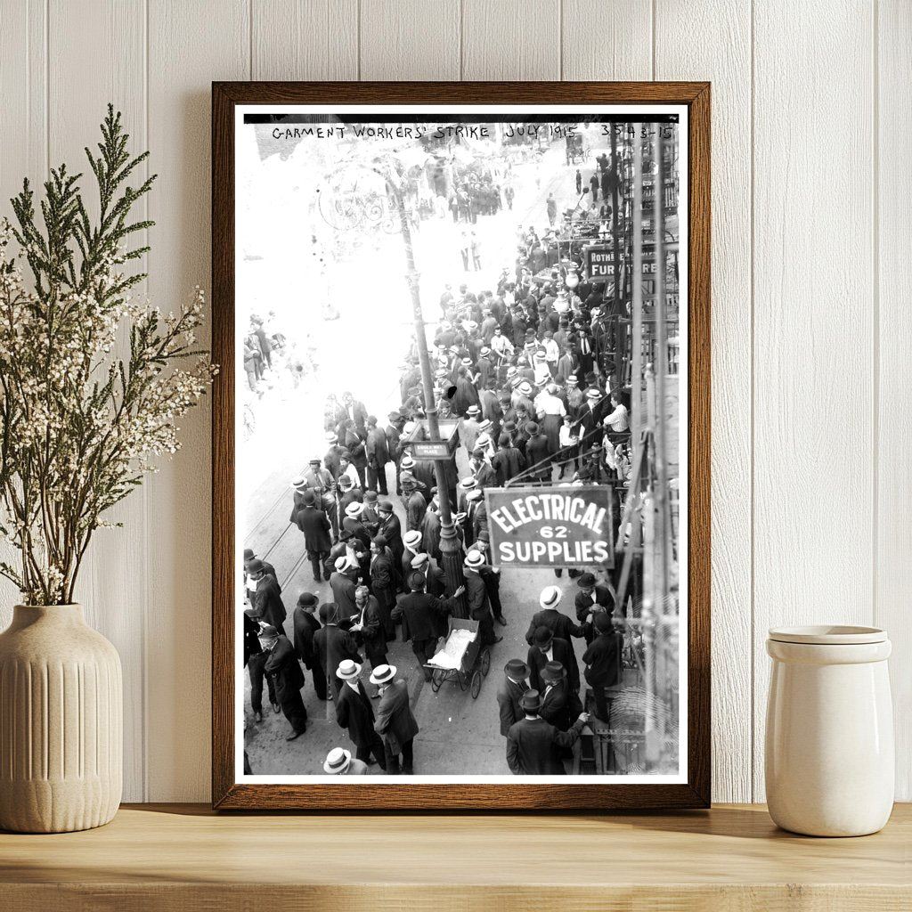 1915 New York Garment Workers Strike Protest Photo