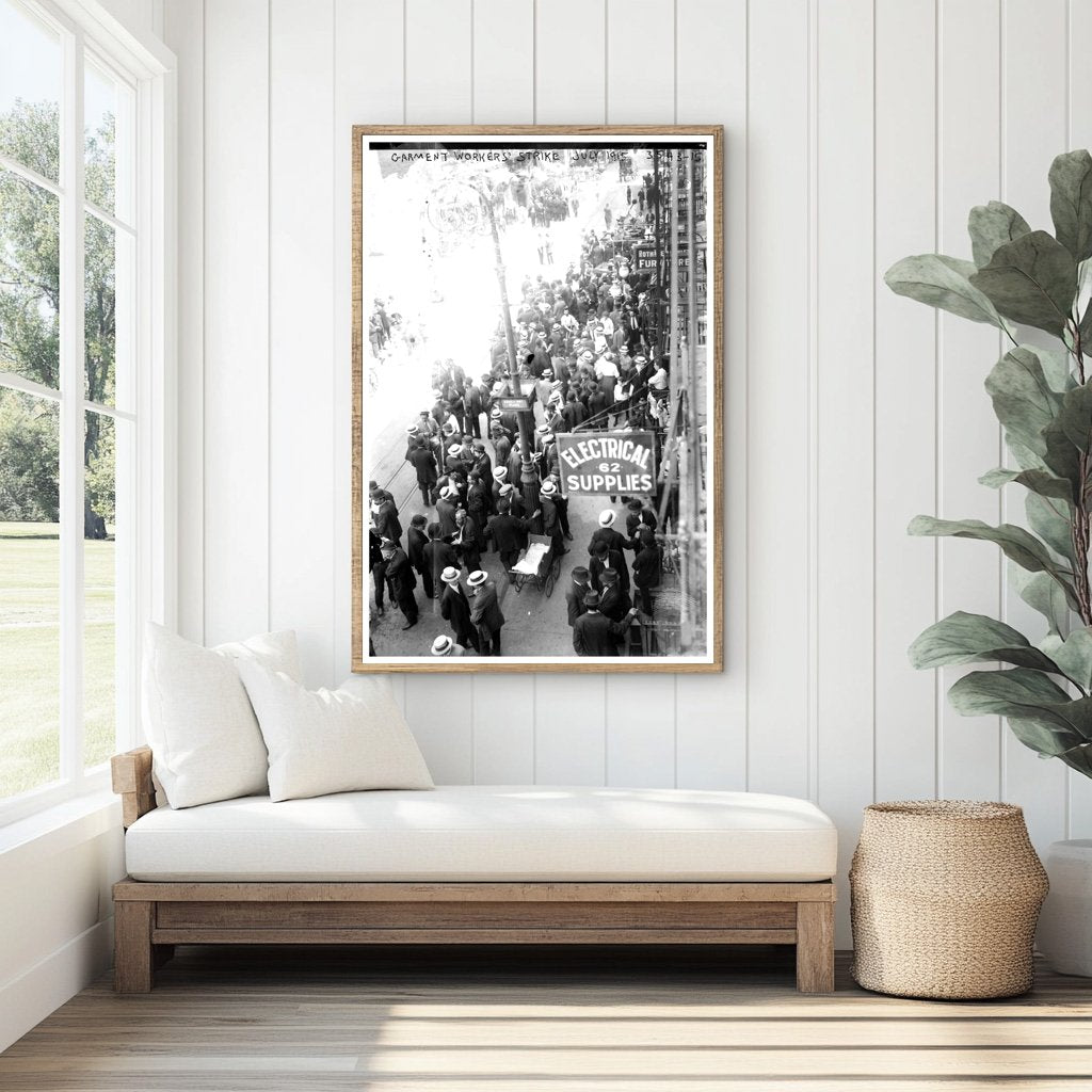 1915 New York Garment Workers Strike Protest Photo