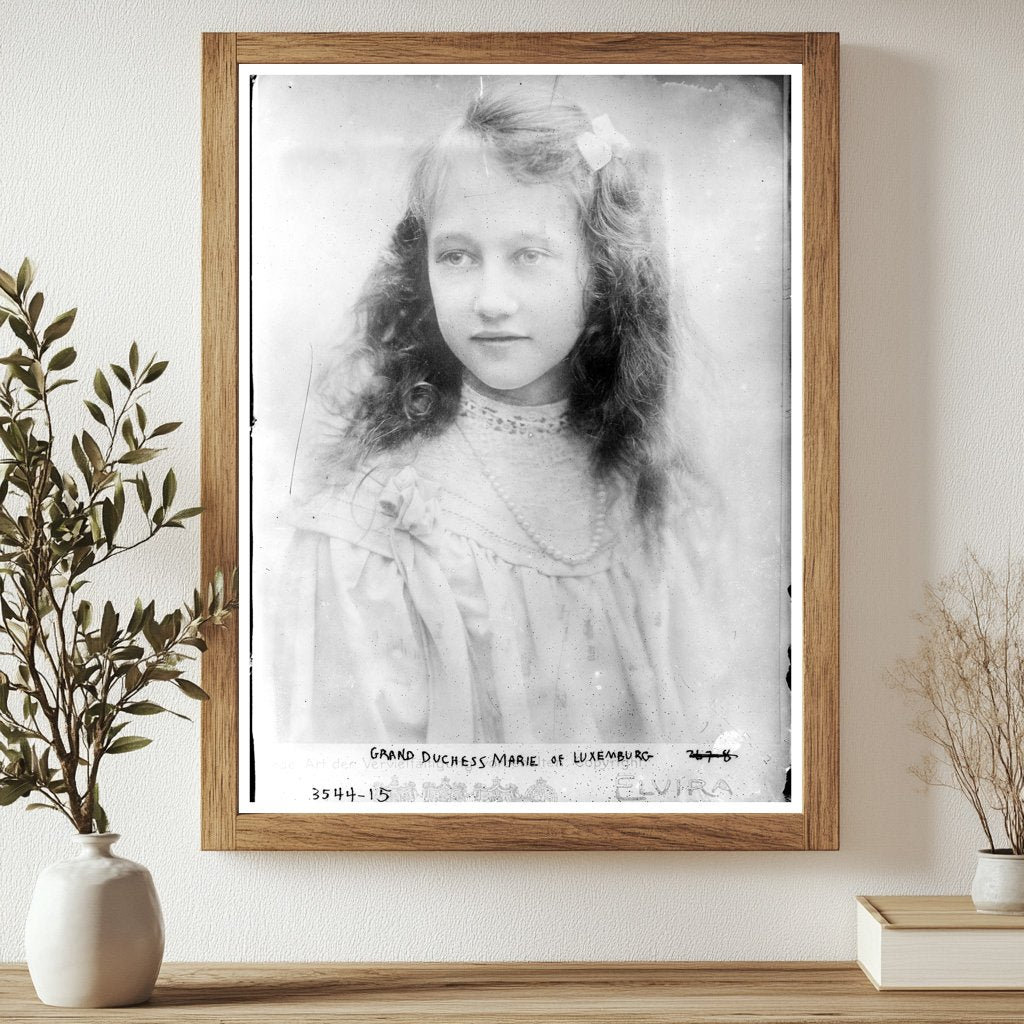 Historic Grand Duchess Marie of Luxemburg Print, Vintage Art