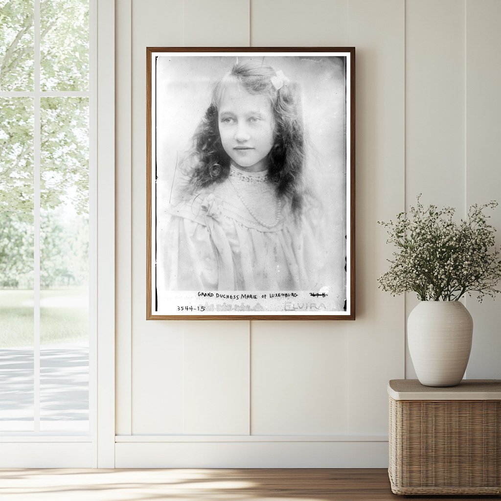 Historic Grand Duchess Marie of Luxemburg Print, Vintage Art