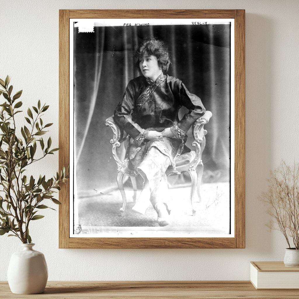 Historic Peg O'Wing Print, Vintage Art