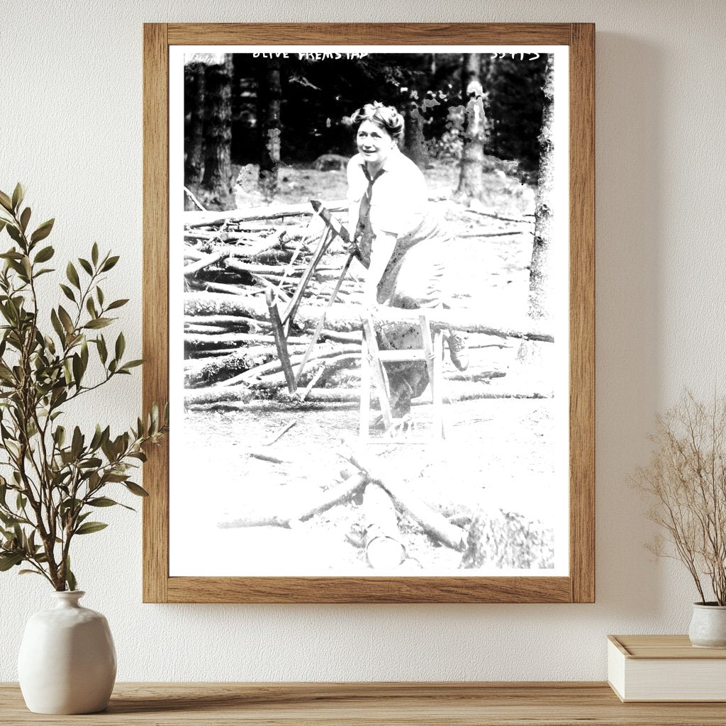 Historic Olive Fremstad Print, Vintage Art