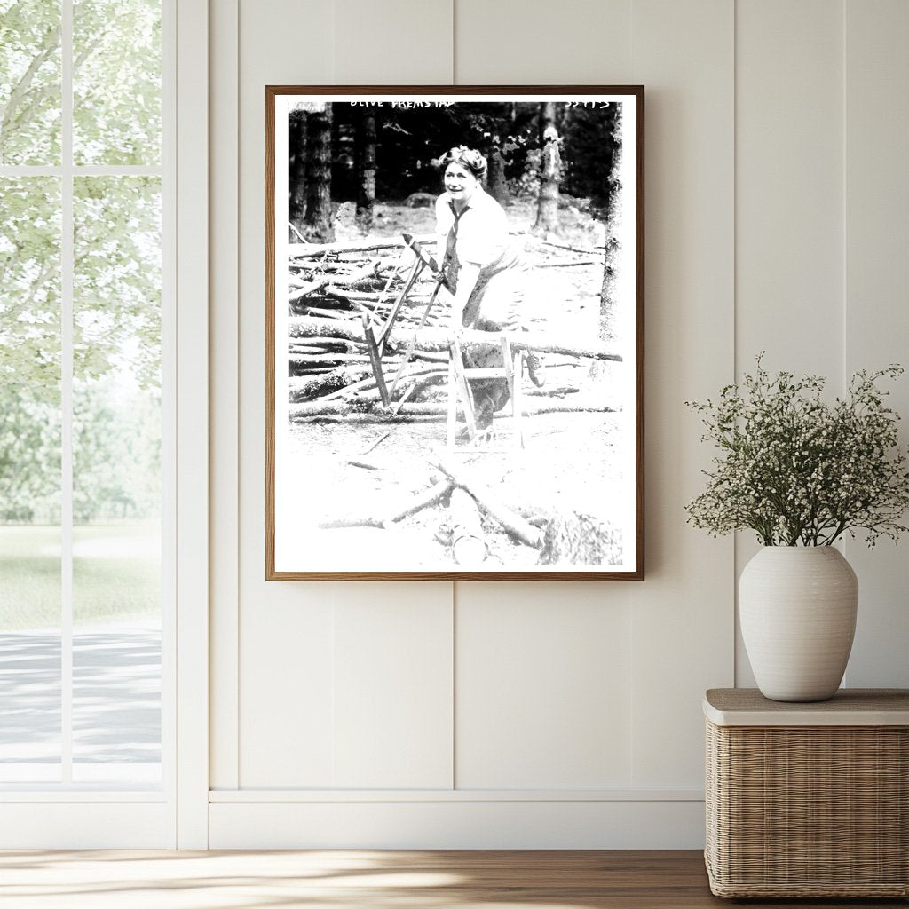 Historic Olive Fremstad Print, Vintage Art