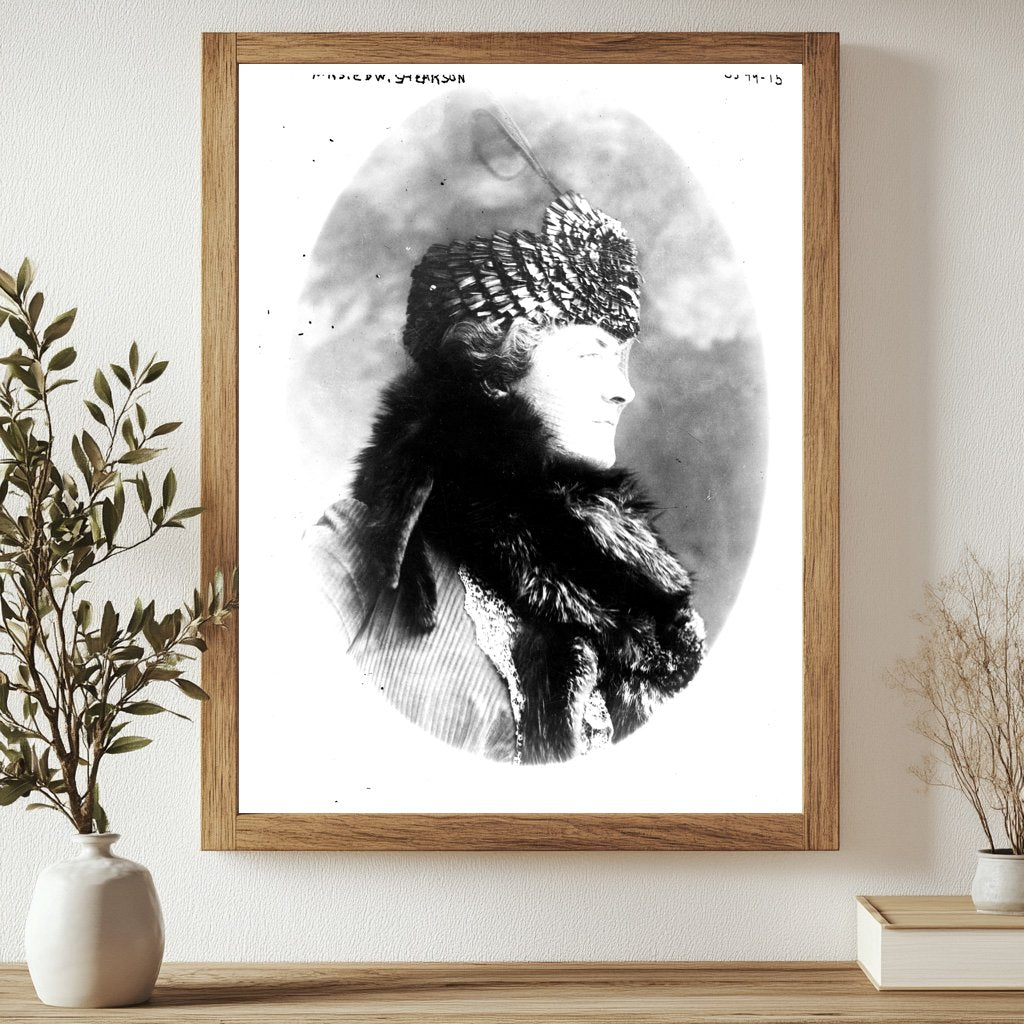 Historic Mrs. Edw. Shearson Print, Vintage Art