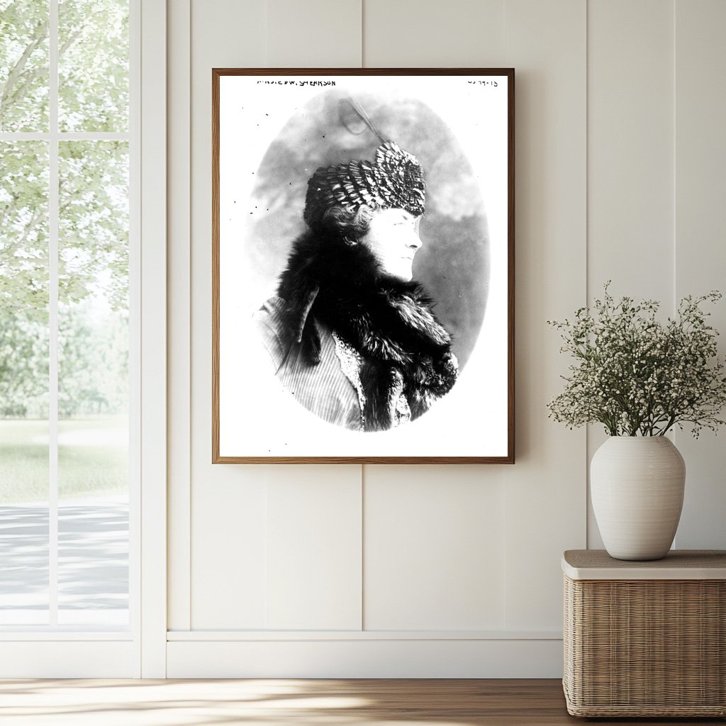 Historic Mrs. Edw. Shearson Print, Vintage Art
