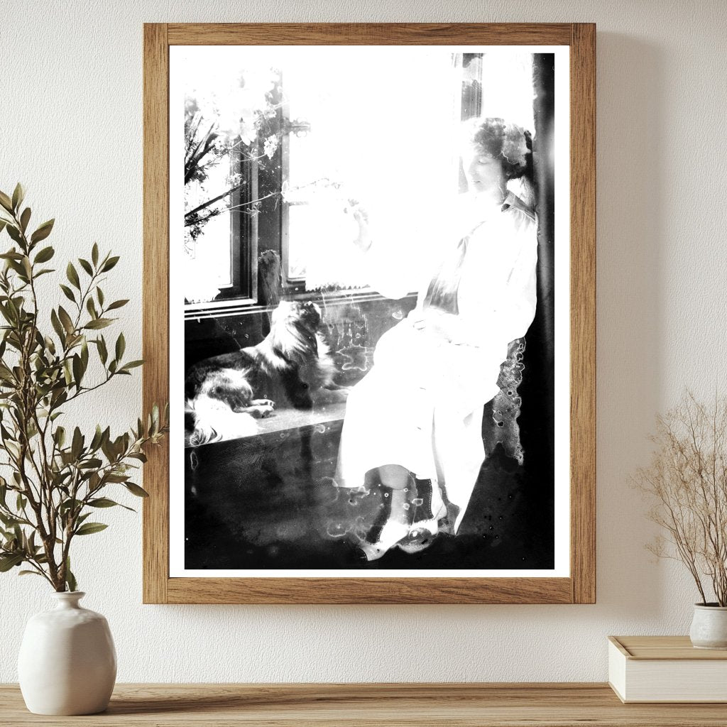 Historic Mrs. H.H. Rogers Print, Vintage Art