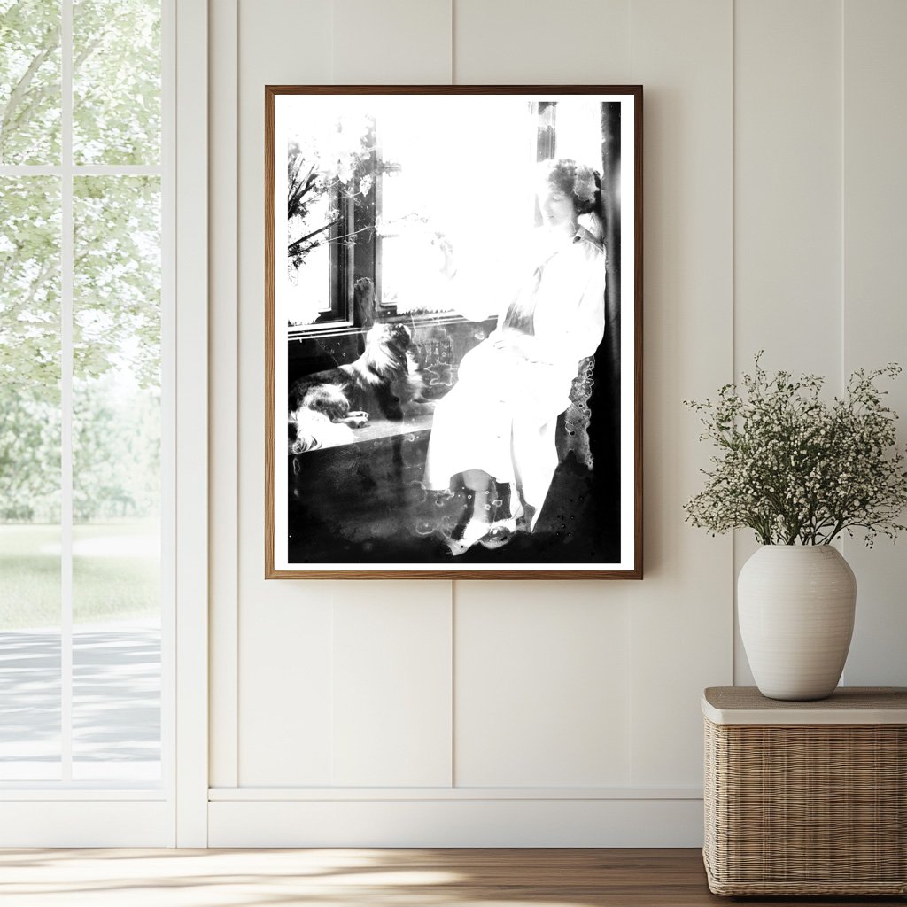 Historic Mrs. H.H. Rogers Print, Vintage Art